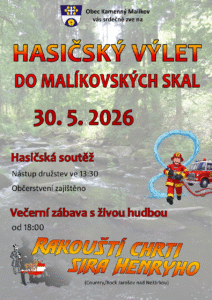 Hašičský výlet do Malíkovských skal 30.5.2026
